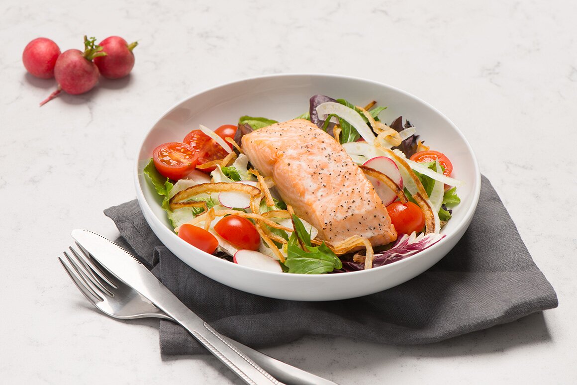 Perfect Weeknight Salad with Norwegian Salmon