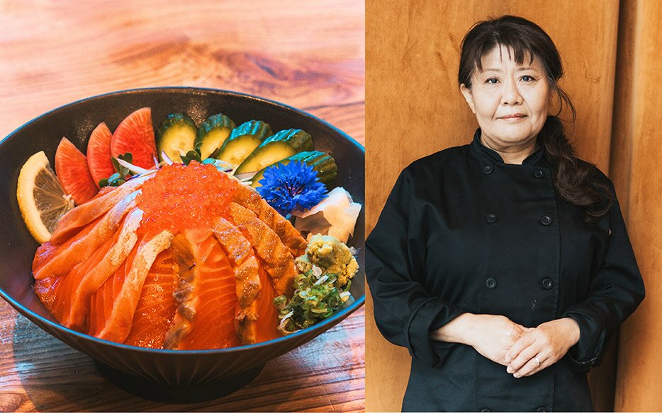 Chef Yoshika Hedberg and here dish