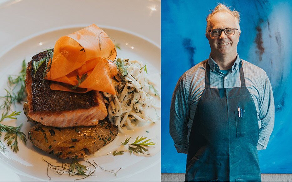 Chef Parke Ulrich and his dish