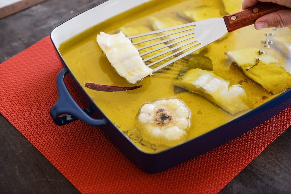 Olive Oil Poached Skrei