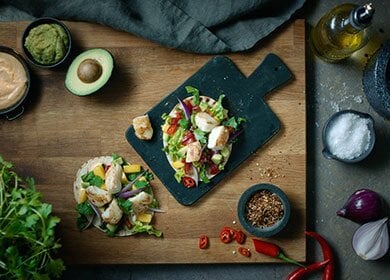 Tacos with Norwegian cod