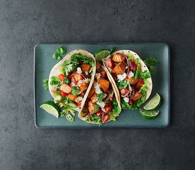 Norwegian steelhead trout tacos
