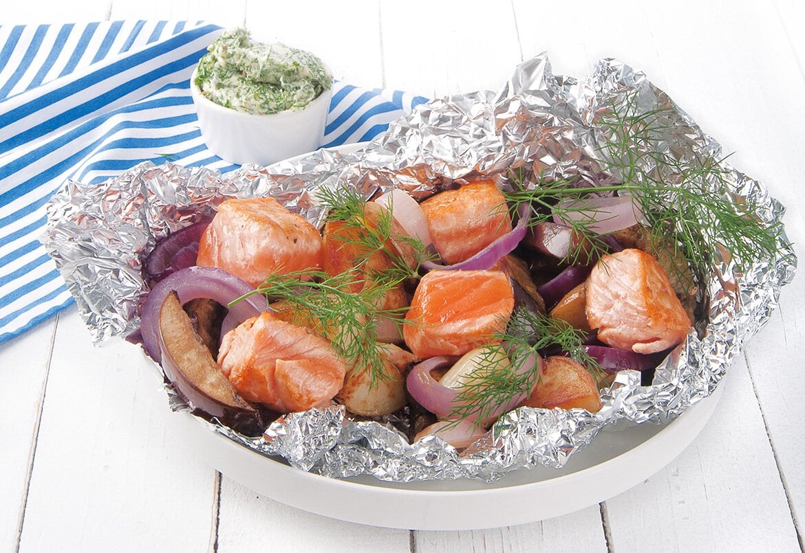 Foil-baked Norwegian Salmon