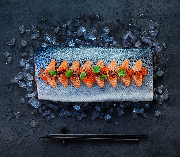 Sashimi with Norwegian Salmon