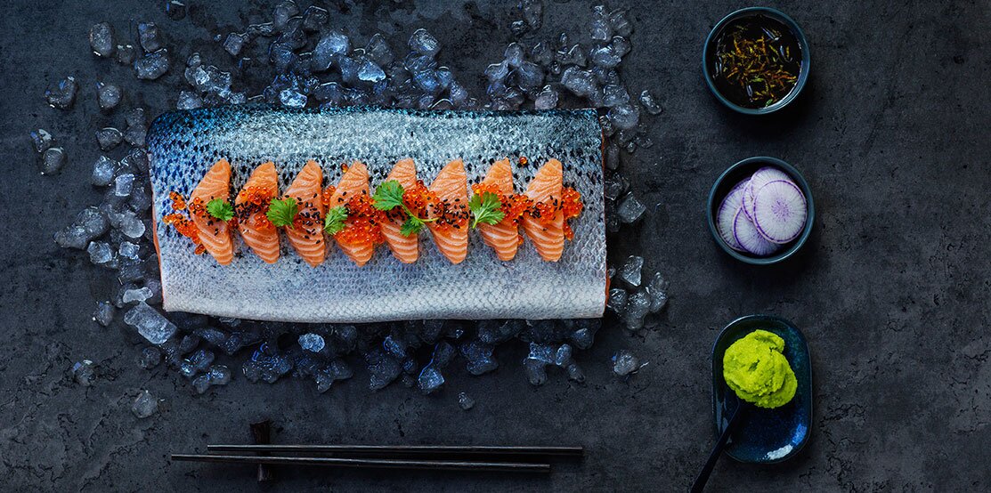 Sashimi with Norwegian Salmon