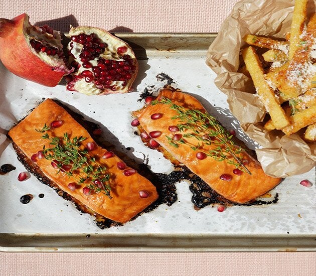 Moroccan Norwegian Salmon & Chickpea Frites