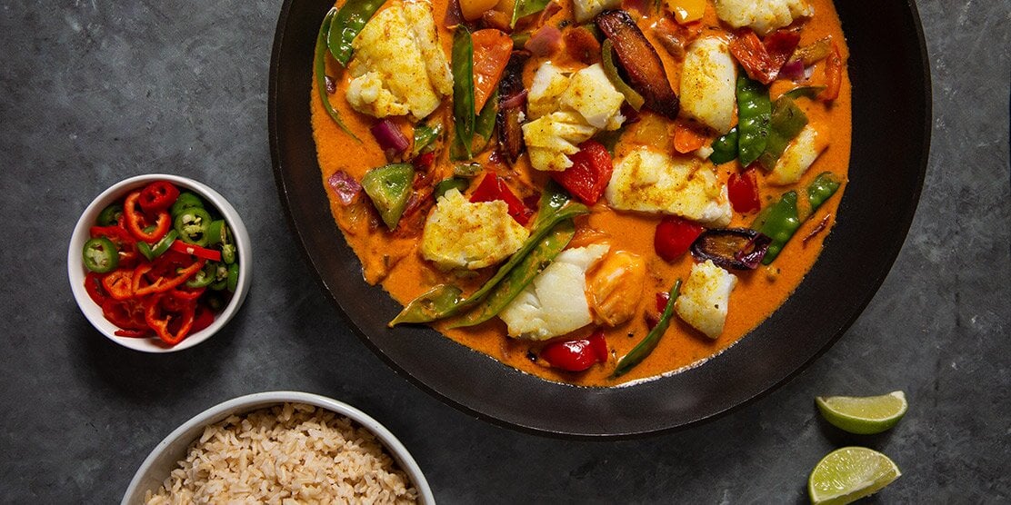 Cod red curry online