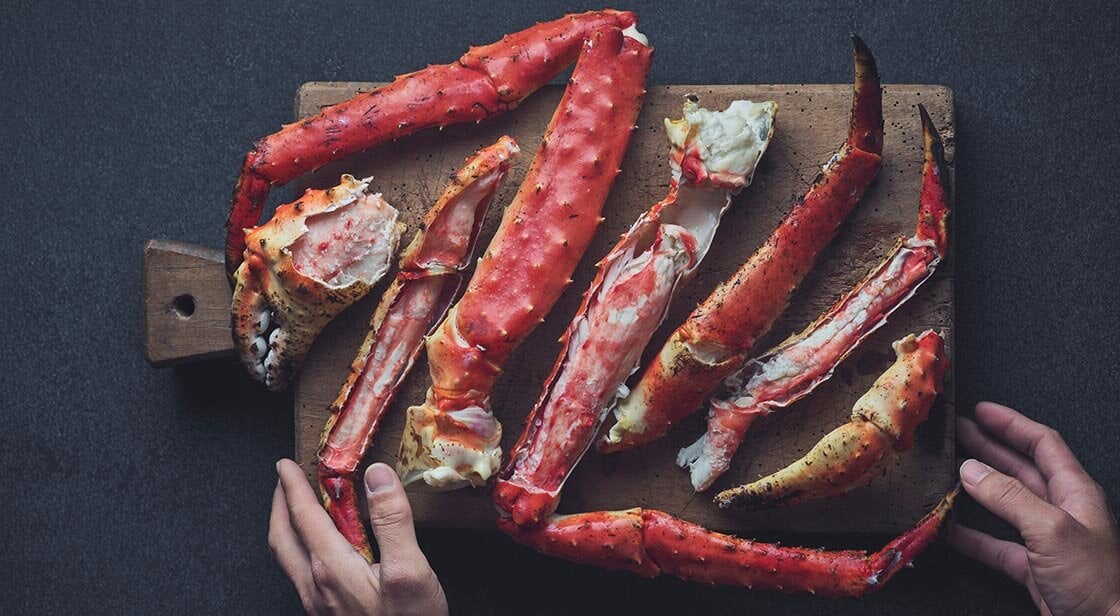 Norwegian king crab legs